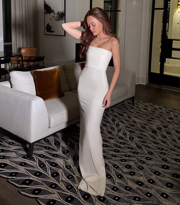 Daytime Party Dress | Rick Owens Strapless Bustier Gown Daytime Party Dress | Rick Owens Strapless Bustier Gown