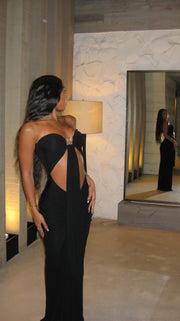 Bandeau Maxi Dress | Christopher Esber Bezel-Quartz Dress| Geneviève's