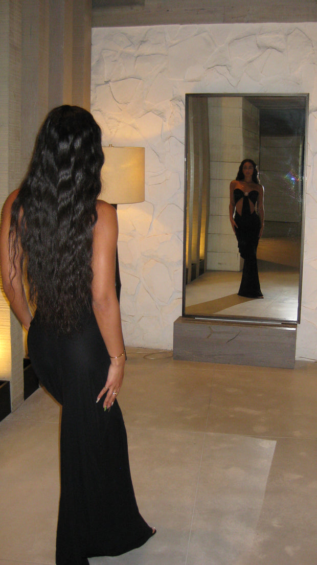 Bandeau Maxi Dress | Christopher Esber Bezel-Quartz Dress| Geneviève's